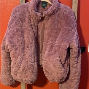 Pink Faux Fur Jacket